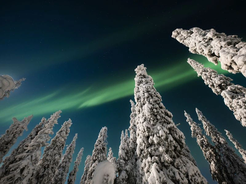 Nordlichter über Ruka