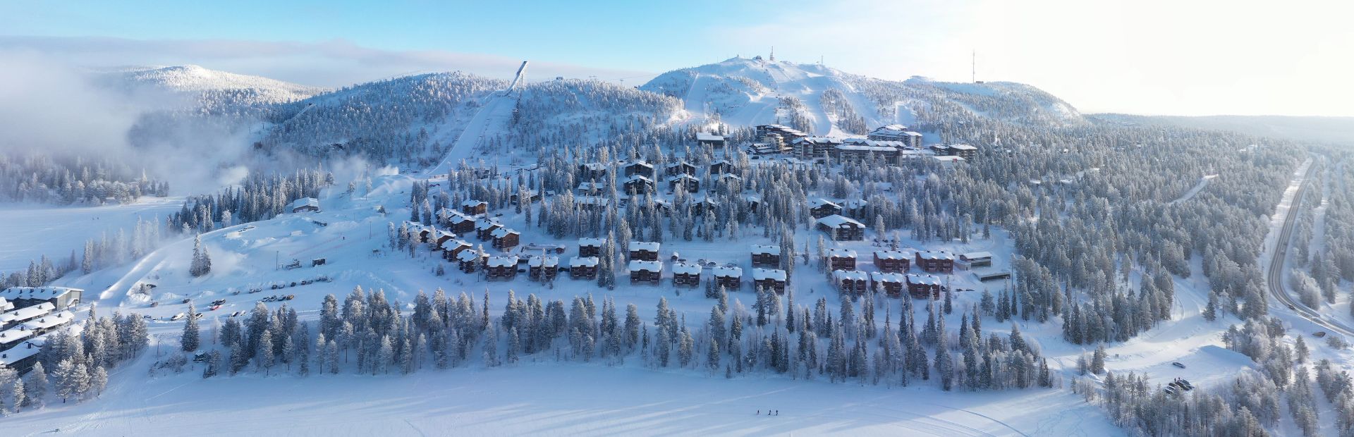 Blick auf das Dorf Ruka