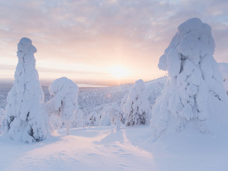 Sonnenaufgang bei Ruka