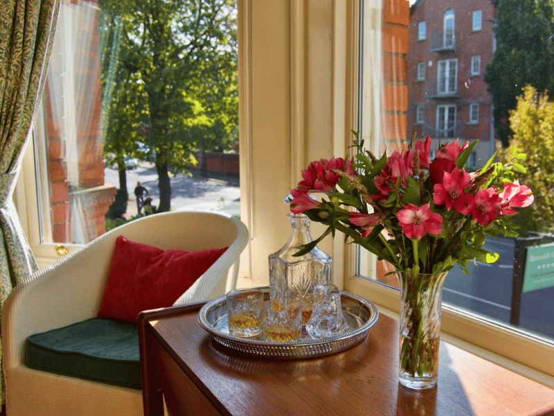 Ausblick aus dem B&B in Belfast, Nordirland