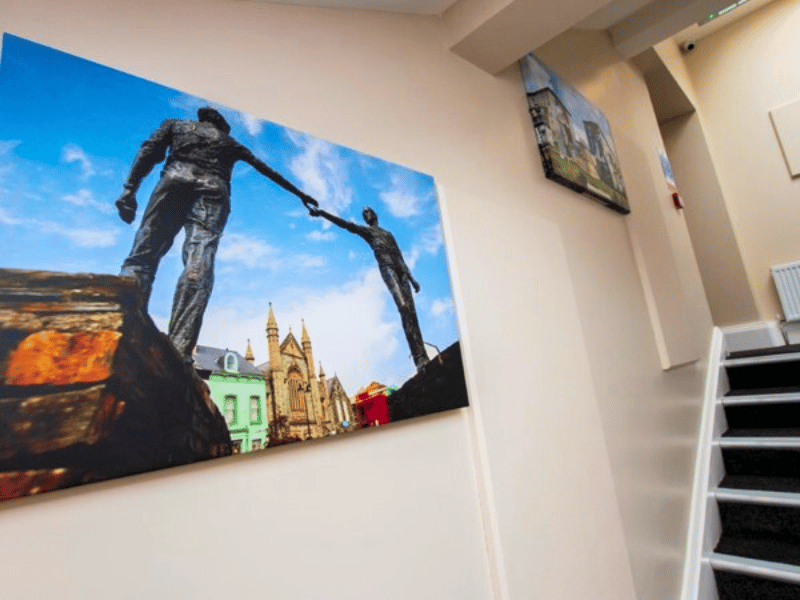 Eingangsbereich im B&B in Derry, Nordirland