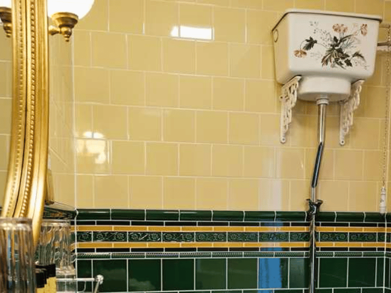 Badezimmer im Waterford Castle, Irland