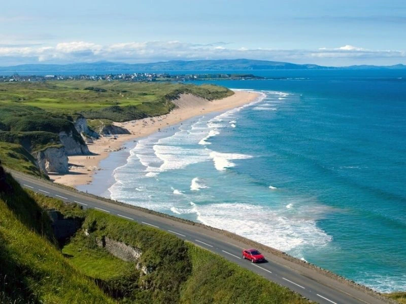 Blick von oben auf die Coastalroute