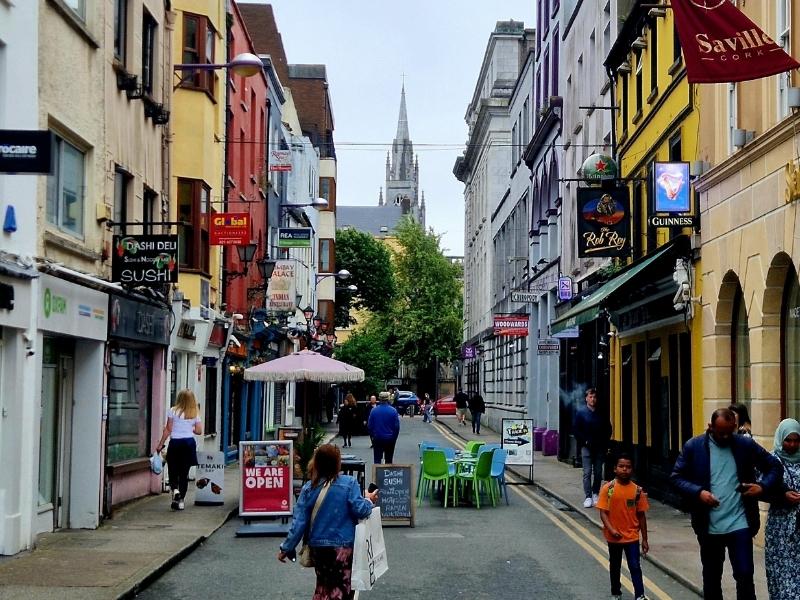 Irland cork Stadtzentrum schlendern