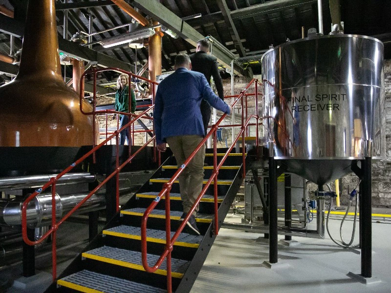 Blick in die Middleton Jameson Brennerei