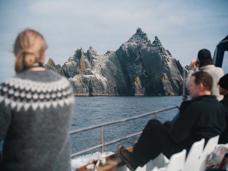 Auf dem Boot nach Skelling Michael