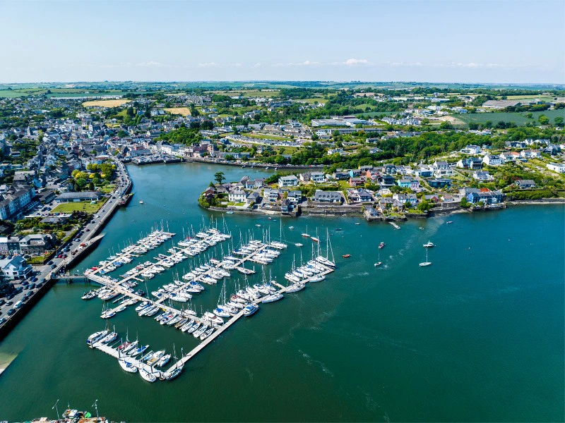 Blick auf den Hafen von Kinsale