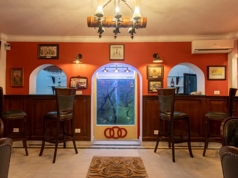 Restaurant im komfortablen Hotel in Kathmandu, Nepal