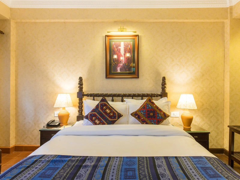 Zimmer im komfortablen Hotel in Kathmandu, Nepal