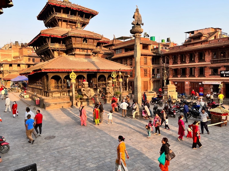 Tempel an einem Platz in Bhaktapur, Nepal