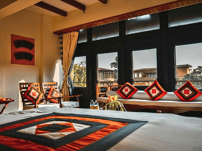 Zimmer im stilvollen Hotel in Kathmandu, Nepal