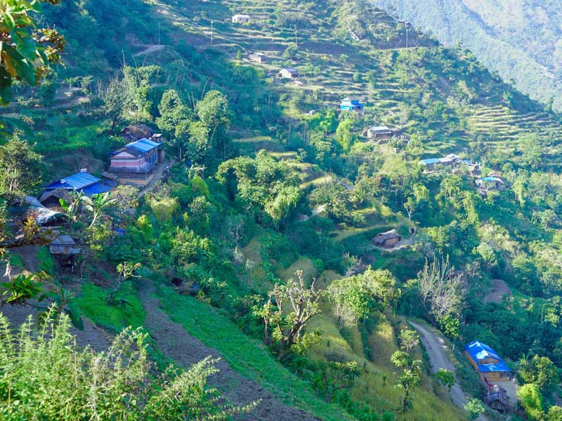 Ein Dorf der Chepang