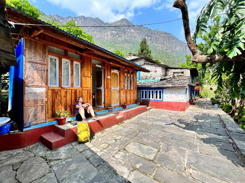 Homestay Haus in Pokhara beim Trekking in Nepal
