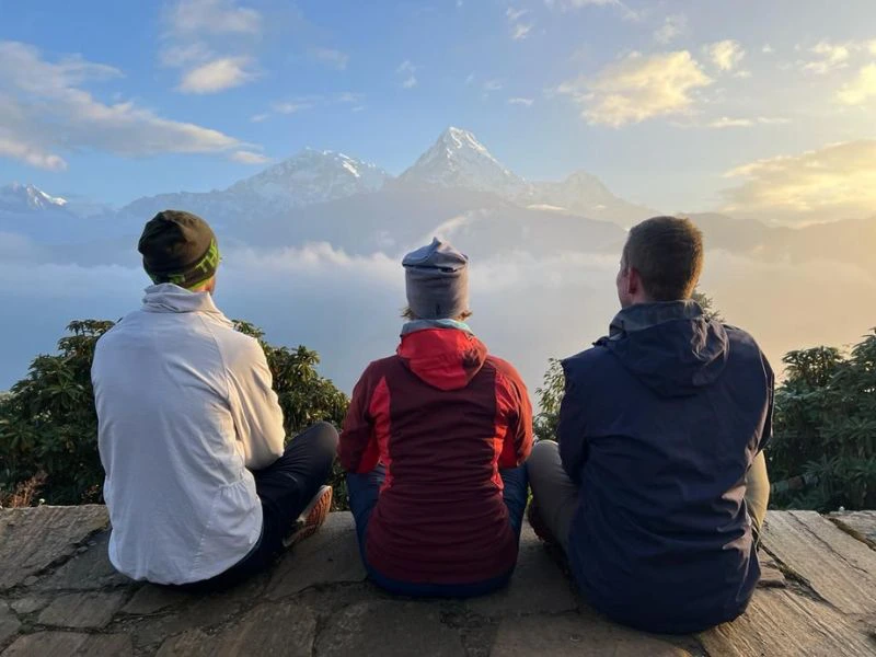 Die Aussicht am Poon Hill genießen