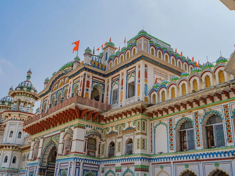 Außenfassade des Janaki Mandir