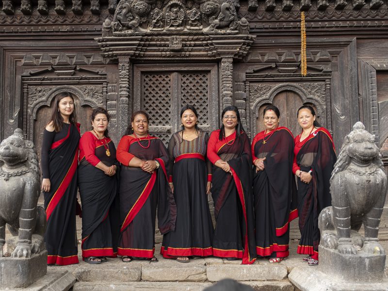 Frauen im Homestay in Nepal
