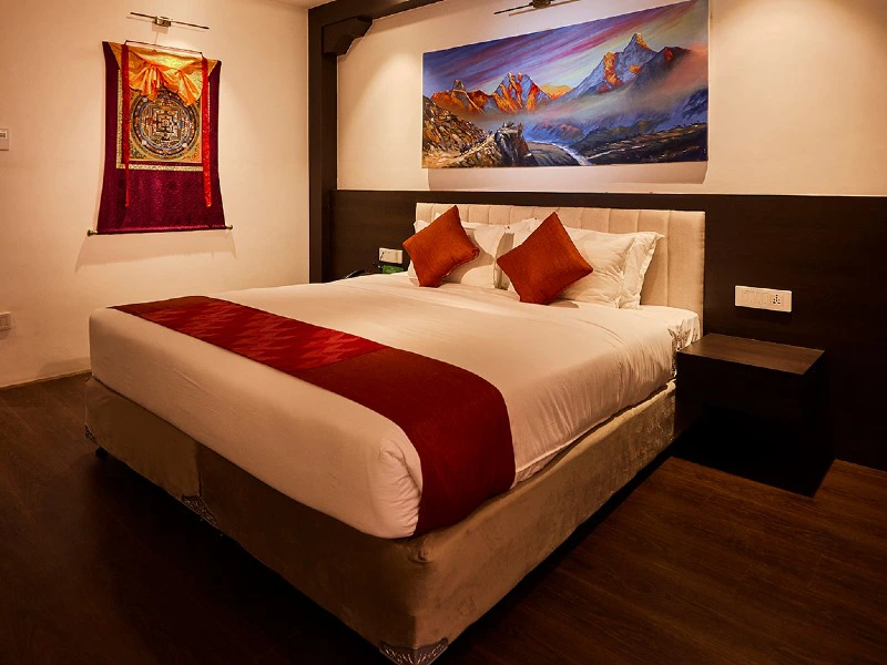 Zimmer im Standard Hotel in Kathmandu, Nepal