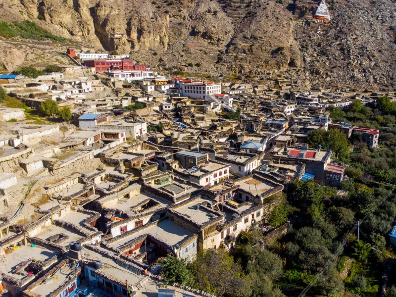 Blick auf die Stadt Marpha, Nepal