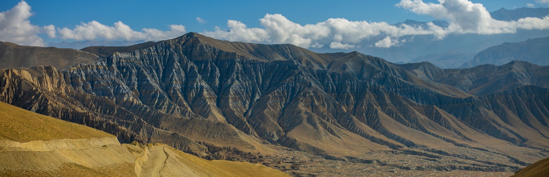 Landschaft im Upper Mustang in Nepal