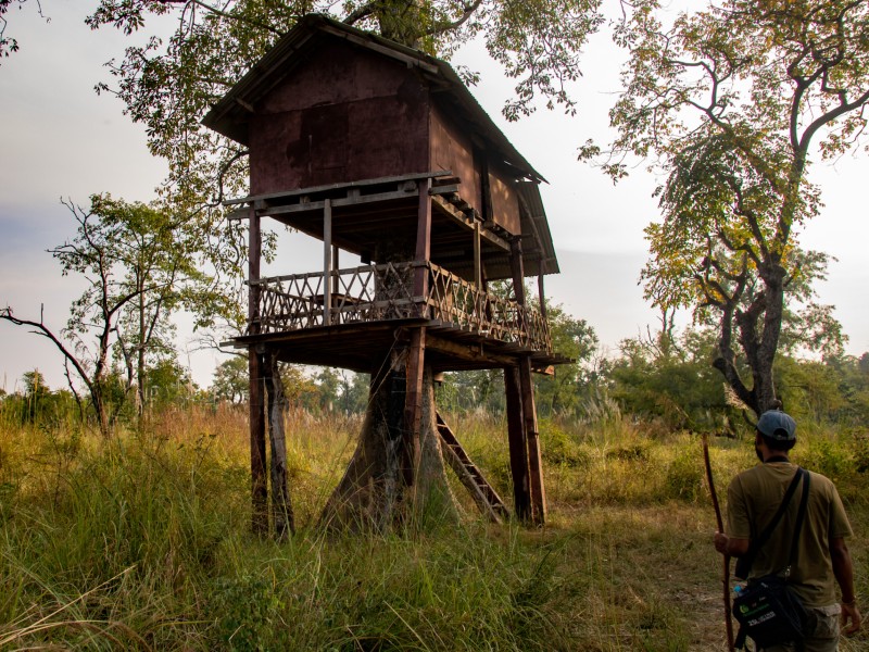 Traditionelle Hütte im Bardiya Nationalpark, Nepal