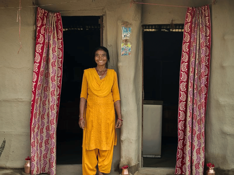 Gastgeberin im Community-Homestay in Bardiya