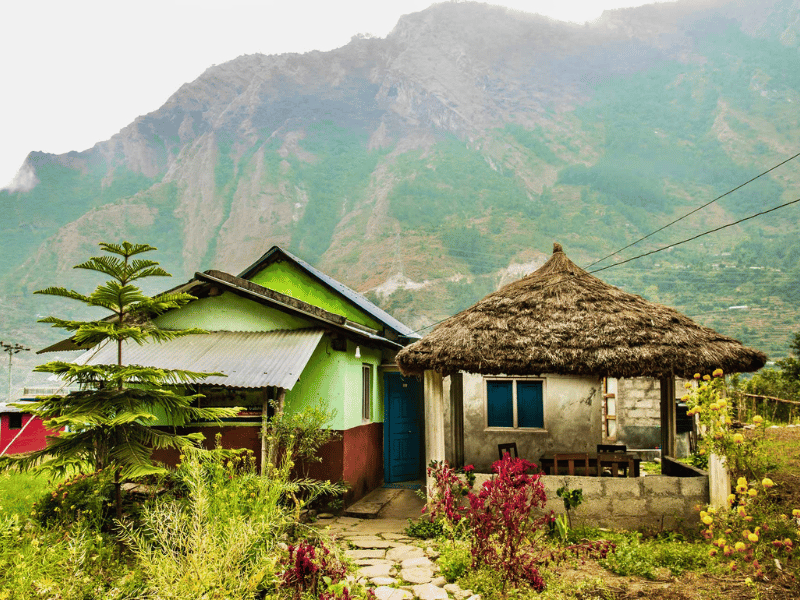 Homestay während des Trekkings in Nepal
