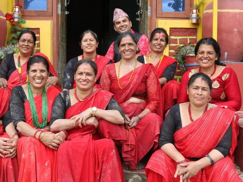 Frauen des Community Homestay Netzwerkes in Nagarkot, Nepal