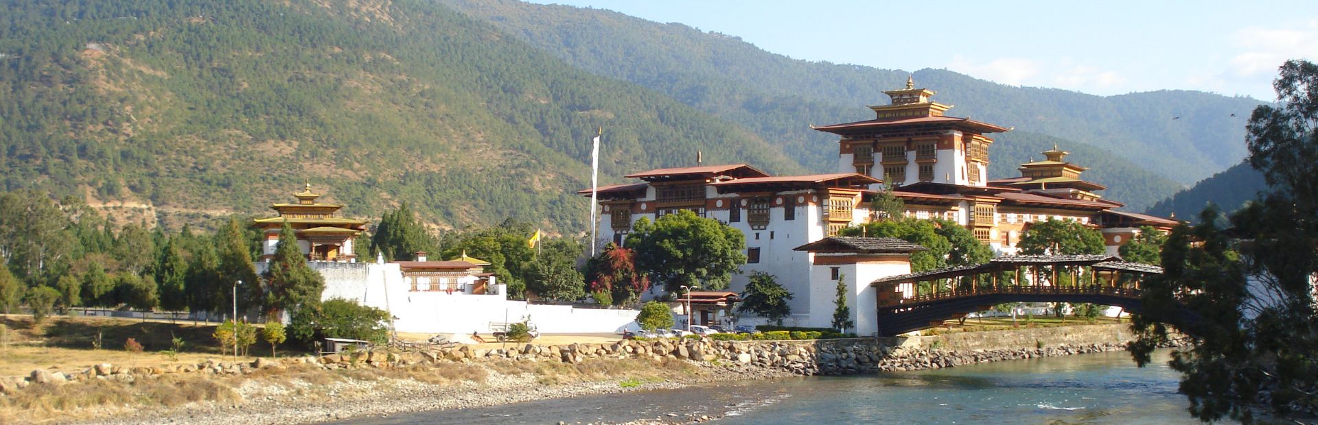 Dzong in Punakha in Bhutan