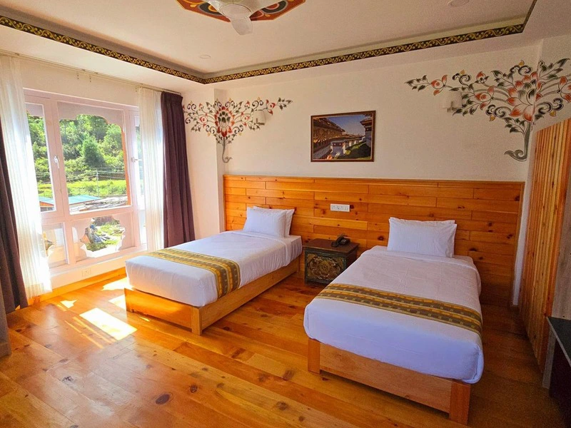 Zweibettzimmer in Paro in Bhutan