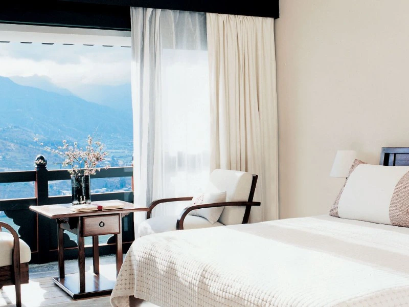 Zimmer in der Special Stay Unterkunft in Paro, Bhutan