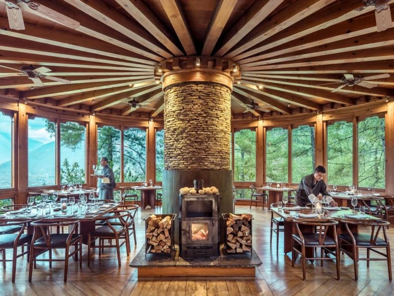 Lobby in der Special Stay Unterkunft in Paro, Bhutan