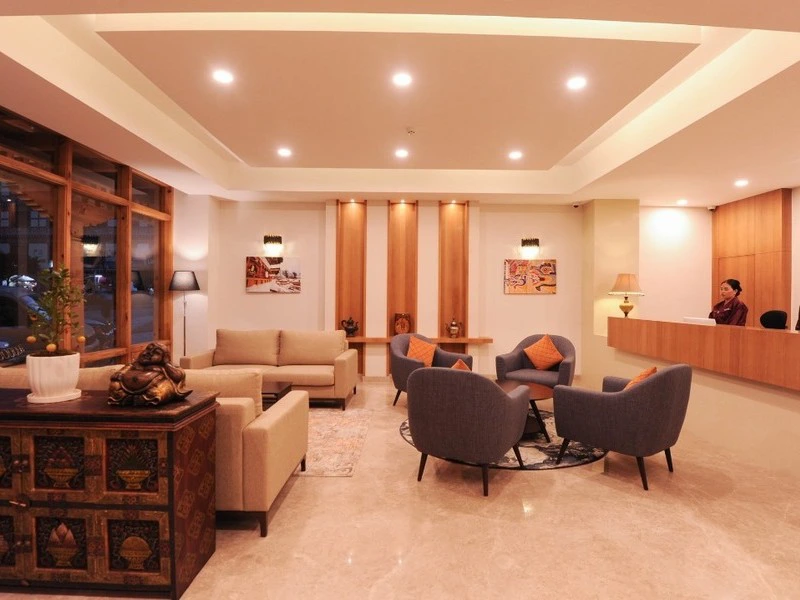 Hotellobby in Thimphu in Bhutan