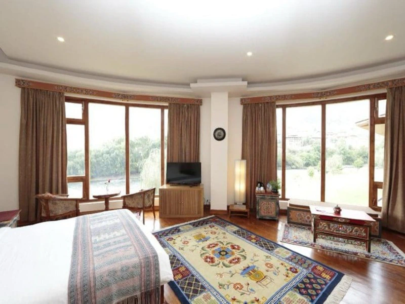 Zimmer im komfortablen Hotel in Thimphu, Bhutan