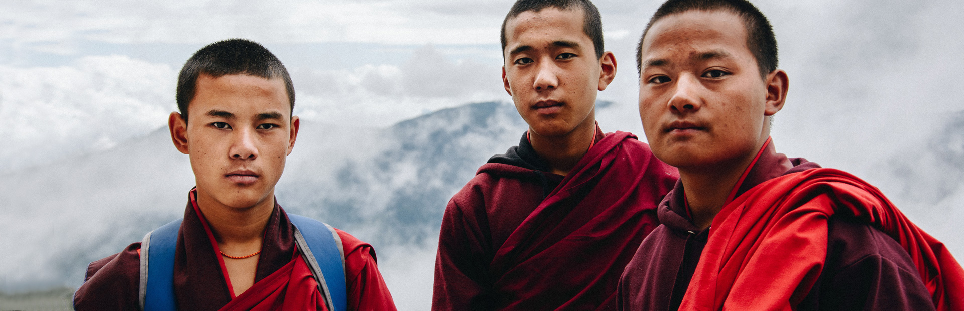 Junge Mönche in Bhutan