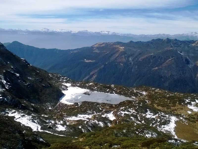 Schöne Aussicht beim Wandern