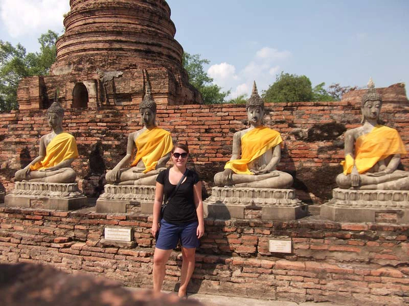 Tempelanlage in Ayutthaya