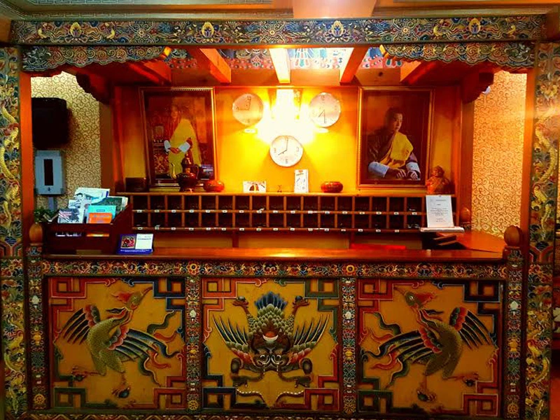 Hotelrezeption in Thimphu