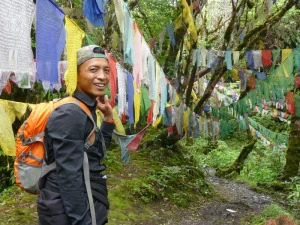 Gebetsflaggen in Bhutan