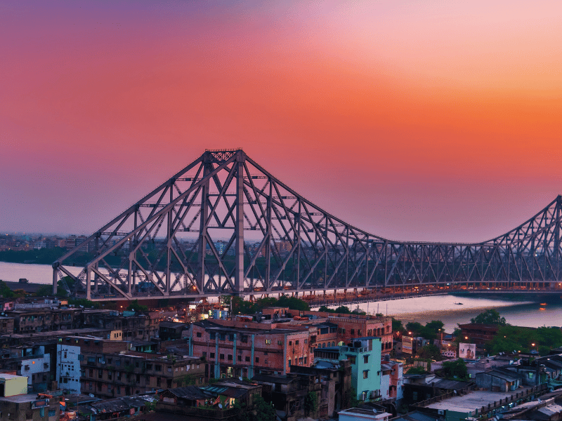 Abenddämmerung in Kolkata