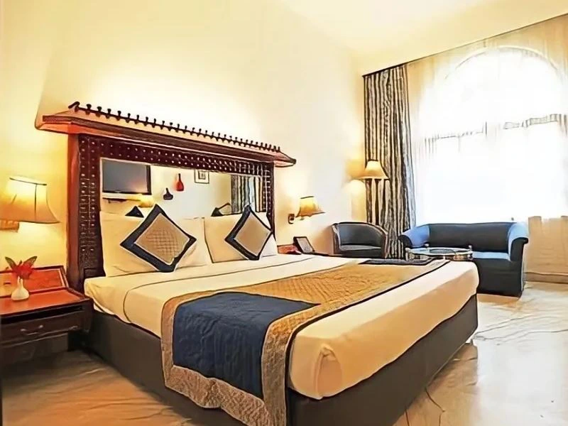 Doppelzimmer Im Flughafenhotel in Dehli in Indien