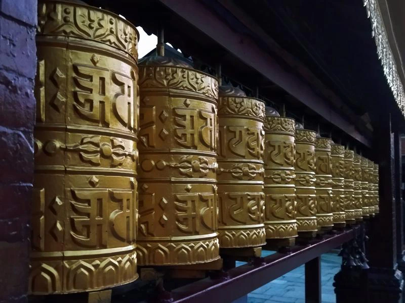 Gebetsmühlen in Kathmandu