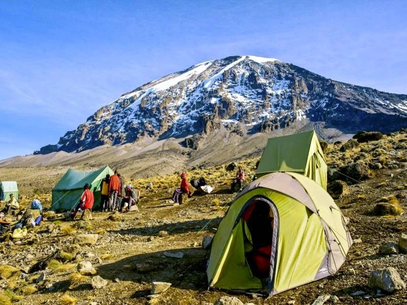 Basecamp am Kilimanjaro