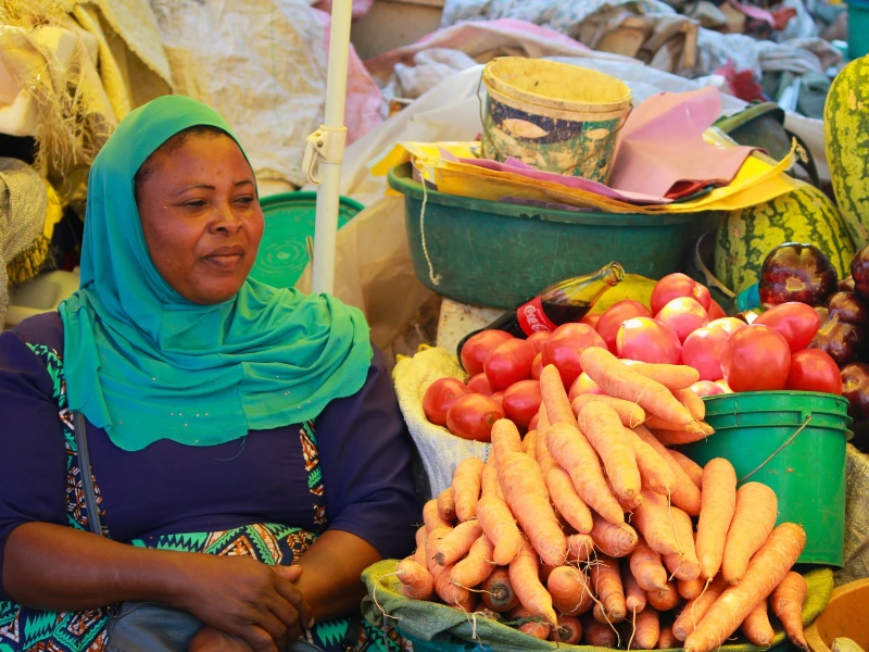 Markt in Moshi, Tansania