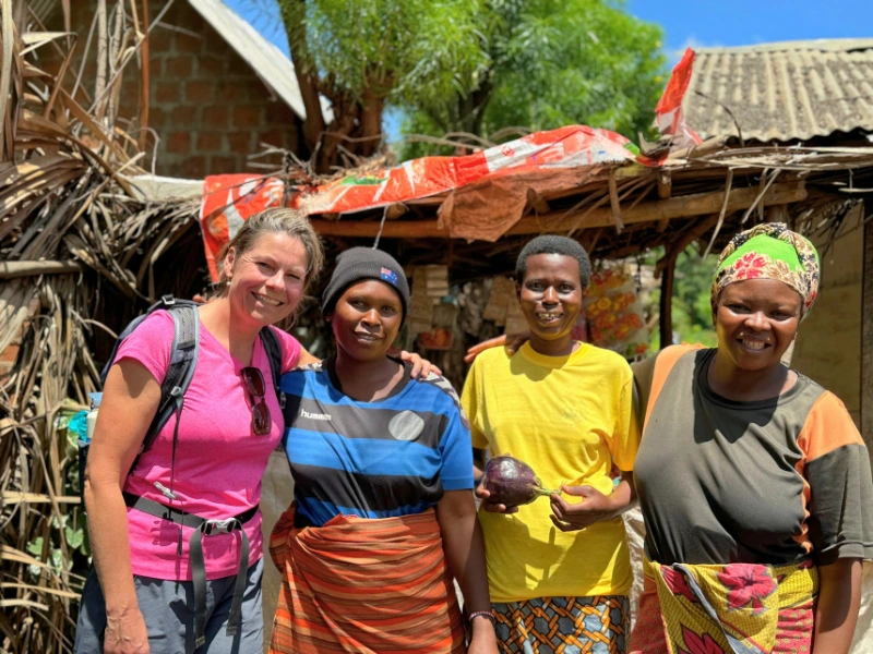 Touristen in Moshi, Tansania