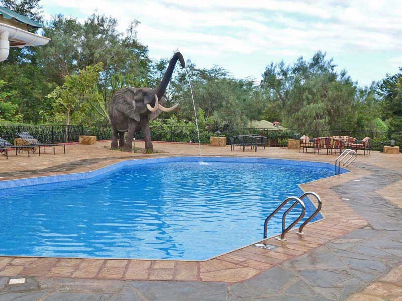 Unterkunft Lodge mit Pool Karatu Tansania