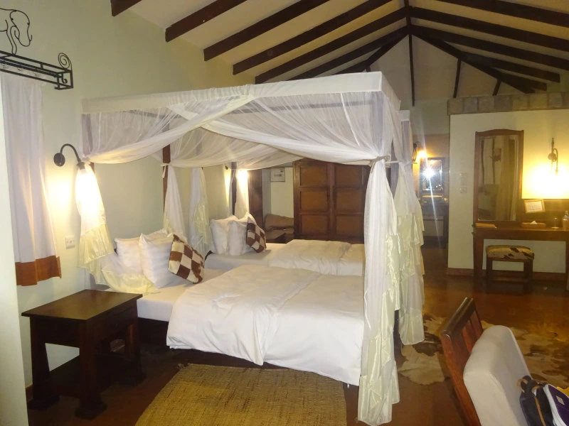 Zimmer einer Lodge in Moshi