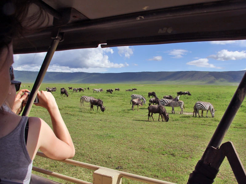 unterwegs zum Ngorongoro Krater in Tansania