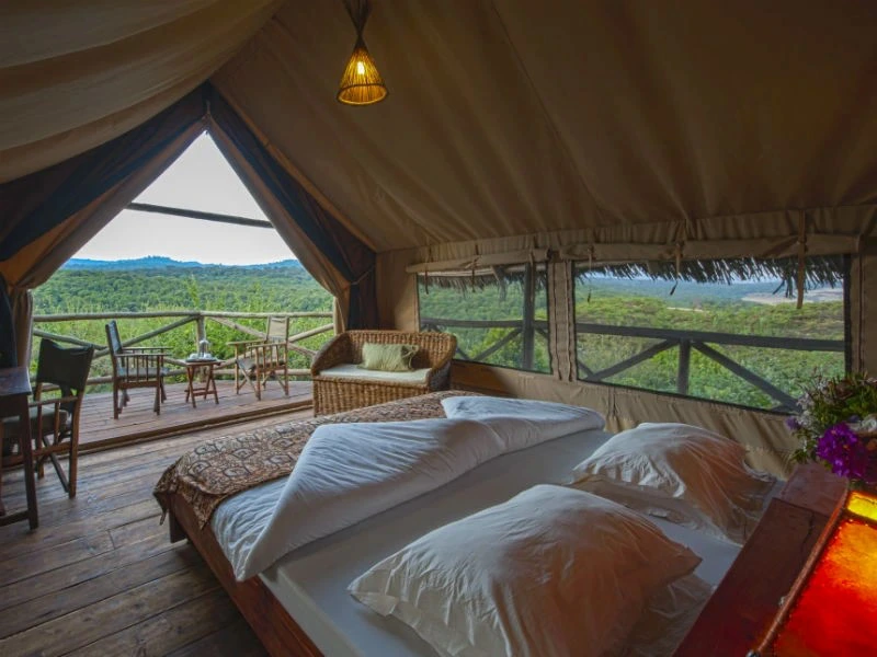 Luxuriöses Zeltcamp in Rhotia