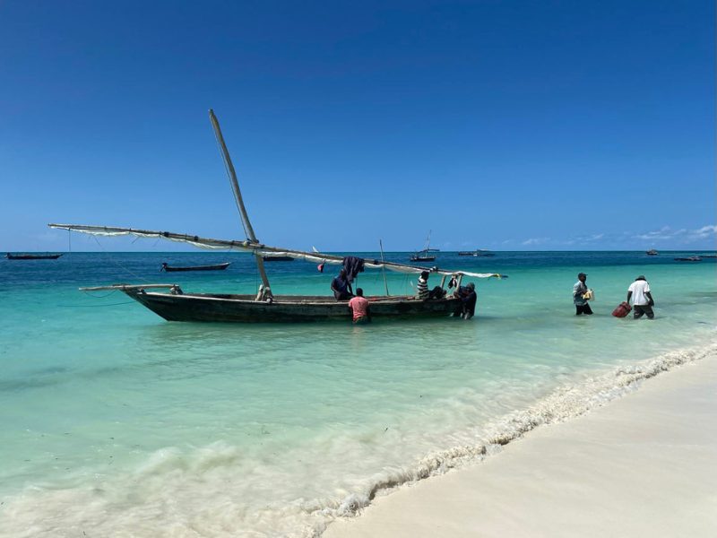 Boot am Strand Nungwi, Sansibar Tansania