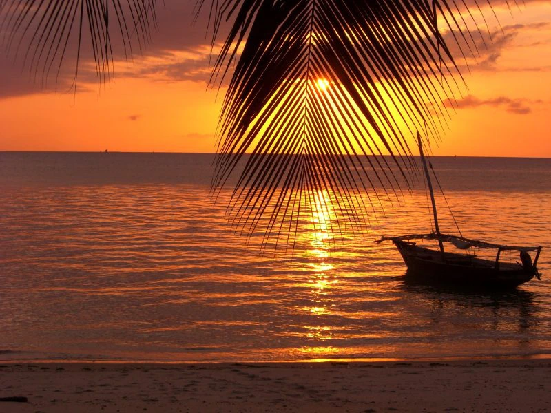Sonnenuntergang auf Zanzibar